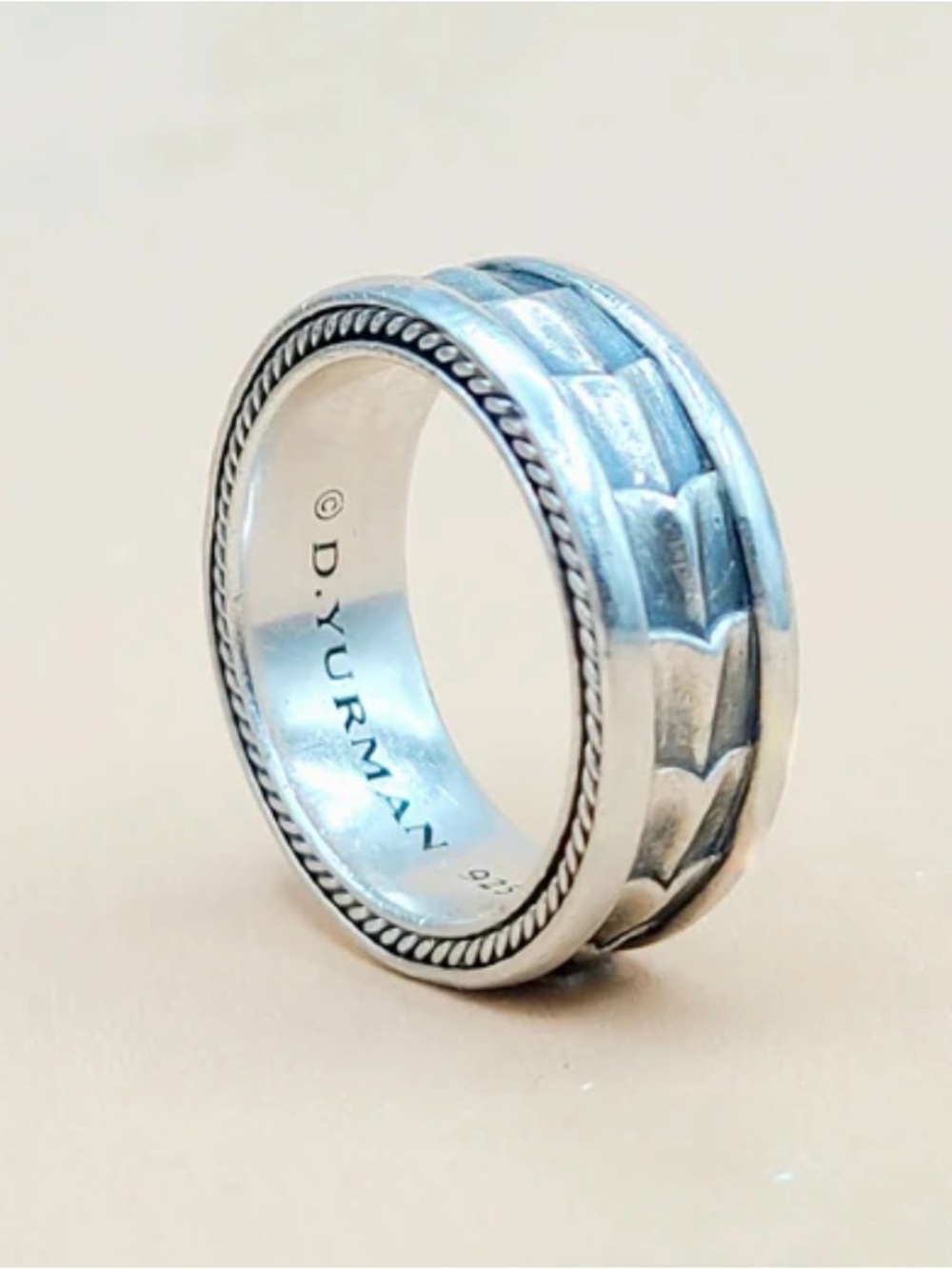 David Yurman Armory Band Ring In Sterling Silver